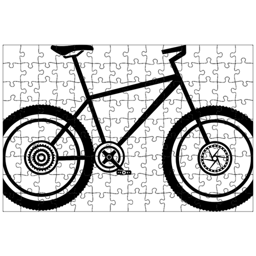 фото Магнитный пазл 27x18см."mtb велосипед, горный велосипед, велосипед" на холодильник lotsprints