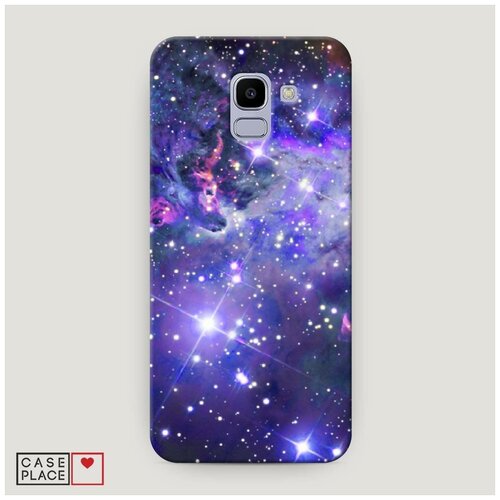 Чехол Пластиковый Samsung Galaxy J6 2018 Яркая галактика
