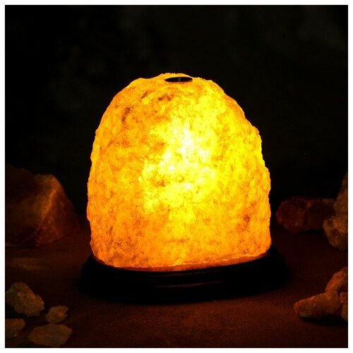 фото Соляная лампа "гора средняя арома", цельный кристалл, 16.5 см, 2-3 кг нет бренда