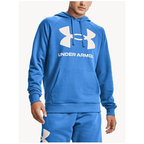 фото Худи under armour ua rival fleece big logo 1357093-652 мужская, цвет бордовый, размер lg