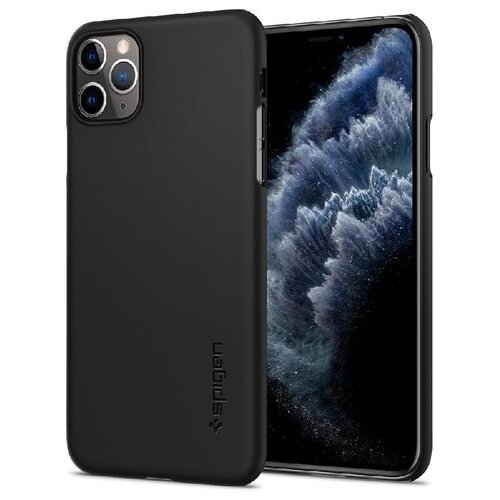 фото Чехол-накладка spigen для iphone 11 pro - thin fit - черный - 077cs27225