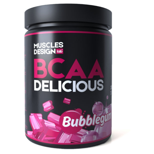 фото Muscles design lab bcaa delicious 200 гр (бабл-гам)