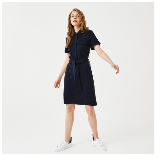 фото Платье lacoste, размер t44/txxl, темно-синий