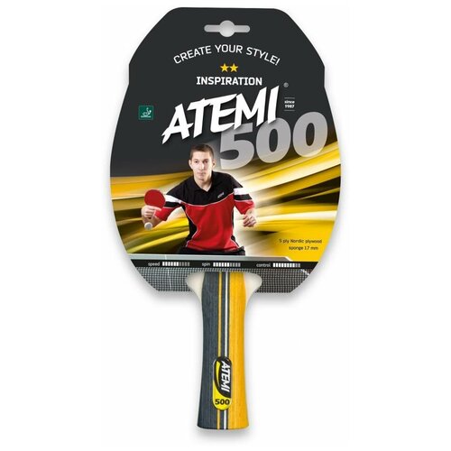 фото Ракетка для настольного тенниса atemi 500 cv 2020