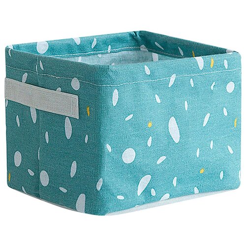 фото Текстильная корзина для хранения/корзина для игрушек тканевая/корзина для ванной/корзинка для мелочей/органайзер, зеленая dream&home