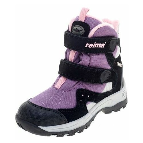 фото Ботинки reima, зимние, натуральная кожа, размер 28, фиолетовый