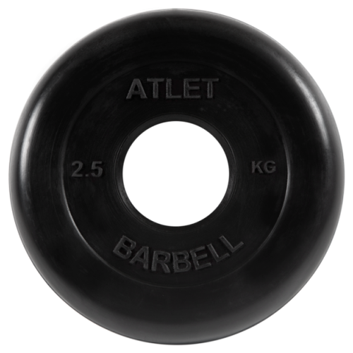фото Диск mb barbell mb-atletb51 2.5 кг черный