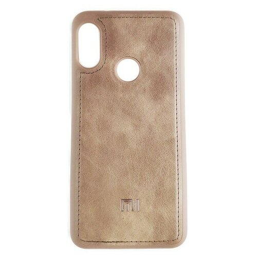 фото Чехол накладка life leather case для xiaomi redmi 7 (light brown)