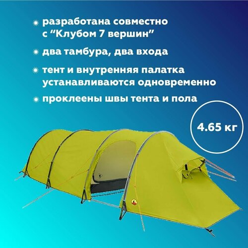 фото Палатка bask vostok 3, зеленая