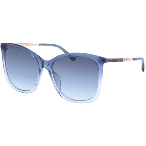 фото Солнцезащитные очки jimmy choo, бабочка, для женщин, голубой