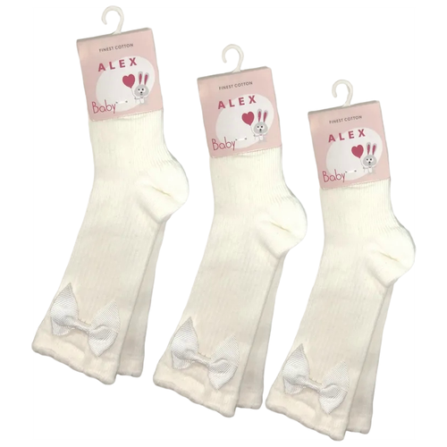 фото Носки для новорожденных размер 6-12, baby socks (3 пары) alex textile