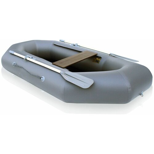 фото Лодка пвх "компакт-220n"- нд надувное дно (серый цвет) упаковка-мешок оксфорд