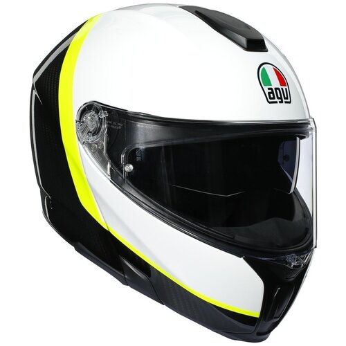 фото Шлем agv sportmodular ray carbon/white/yellow fluo agv 211201a2iy010