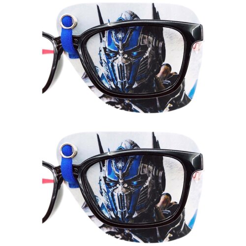 фото Окклюдер под очки "трансформер optimus prime" на левый глаз (в комплекте 2 шт) occlusionkids