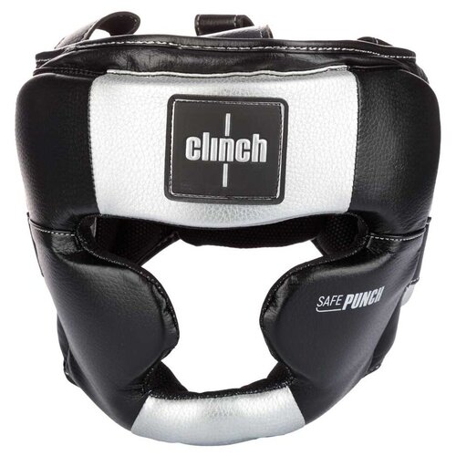 фото C148 шлем боксерский clinch punch 2.0 full face черно-серебристый - clinch - черный - s
