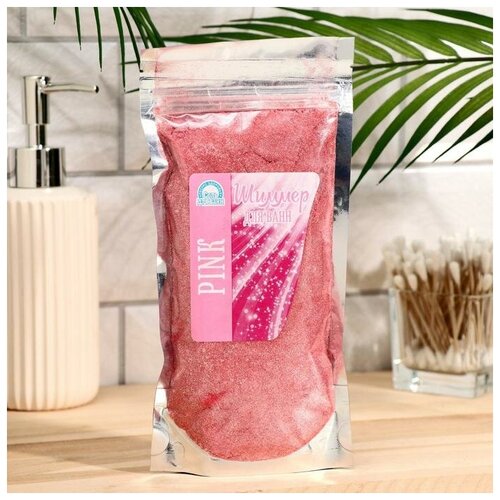 Соль для ванн Pink с шиммером, 180 г, NewStory  - Купить