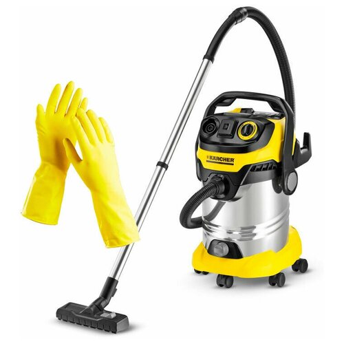 фото Пылесос karcher wd 6 p premium + латексные хозяйственные перчатки