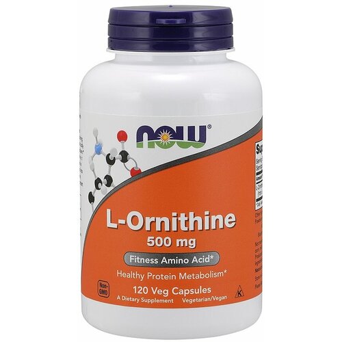 фото Now foods now l-ornithine 500 mg (120 капс)