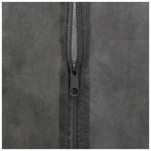 фото Чехол для одежды с окошком, серый, 120 x 60 см вселенная порядка