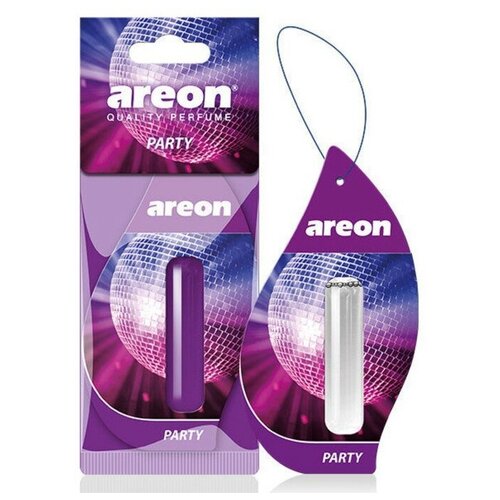 фото Ароматизатор на зеркало areon liquid жидкий party, 5 мл 704-lr-13 qwen