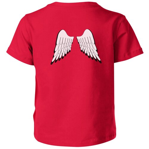 фото Детская футболка «крылья» (152, красный) us basic