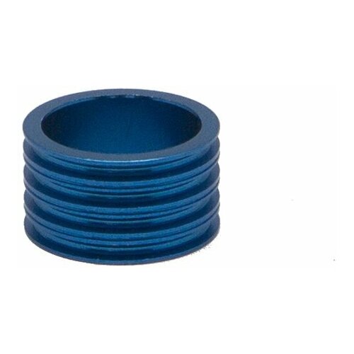 фото Кольцо проставочное neco, 1-1/8"х20мм, синее, шлифованное, алюминий, alloy spacer-r 1-1/8"