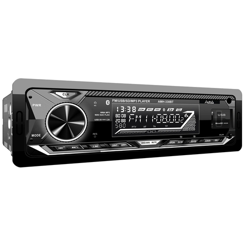 фото Автомагнитола aura amh-330bt, flac, usb/aux, bt