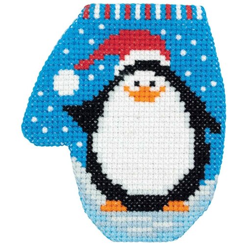 фото Набор для вышивания 8-367 "варежка с пингвином" klart