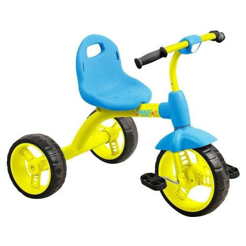 фото Велосипед трехколесный nika вд1, цвет желтый с голубым 4377850