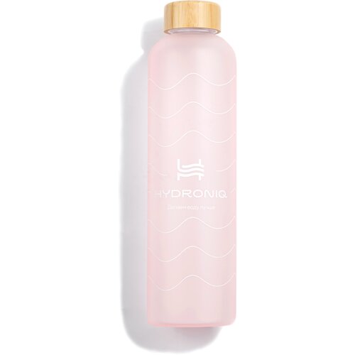 фото Бутылка для воды hydroniq matt pink 500 мл, спортивная, стеклянная, цвет розовый