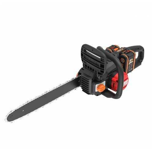 фото Цепная пила аккумуляторная worx nitro wg385e, 40в 40cm бесщеточная, 4.0ач х2, зу 2ах2, коробка