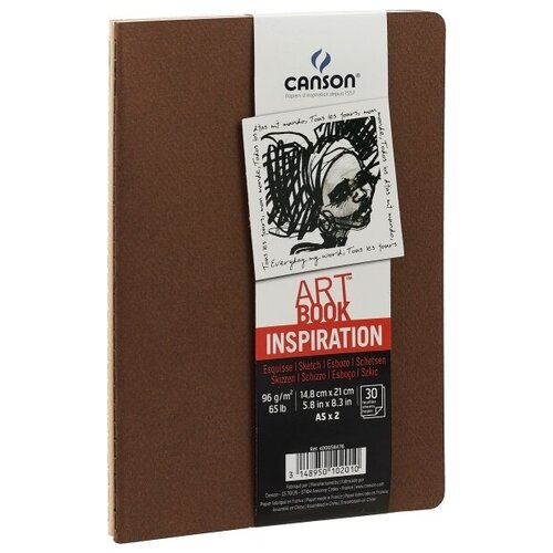 фото Canson блокнот для зарисовок "art book" 96гр a5 30л набор по 2 блокнота