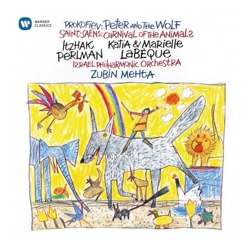 фото Компакт-диски, warner classics, itzhak perlman - peter and the wolf / carnival of the animals - perlman (narrator), k. & m. labeque, mehta (cd)