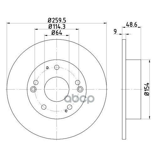 фото Nisshinbo nd8026k диск тормозной зад