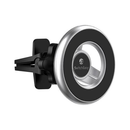 фото Switcheasy автомобильный магнитный держатель switcheasy magmount car mount для iphone 12 на вентиляционную решетку. цвет: серебряный.