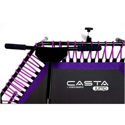фото Шестиугольный батут castajump с ручкой цвет фиолетовый