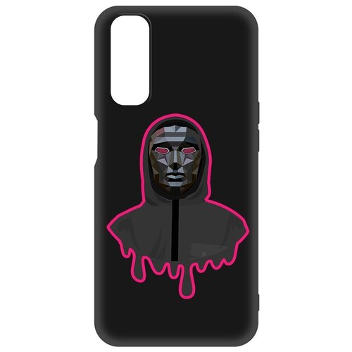 фото Чехол-накладка krutoff soft case игра в кальмара-ведущий для realme 7 черный krutoff group,krutoff