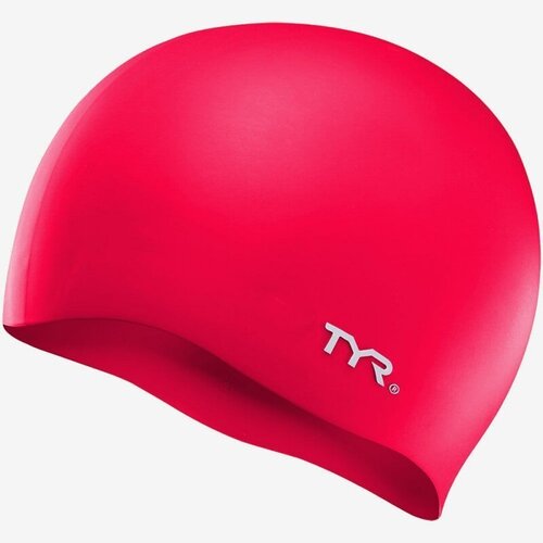 фото Шапочка для плавания tyr wrinkle free silicone cap (o/s, 610 красный)