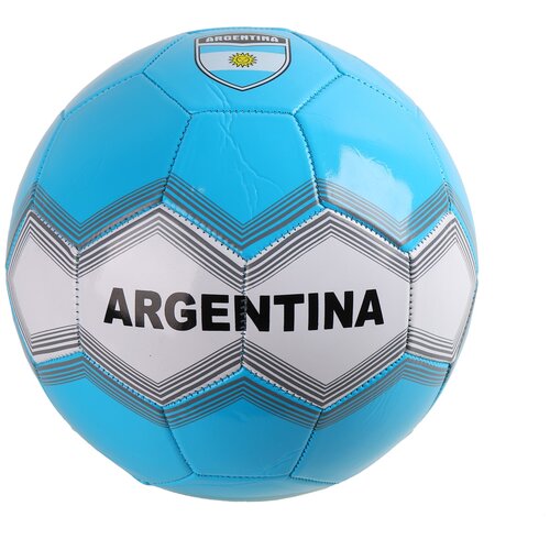 фото Мяч футбольный "аргентина", 1-слойный, пвх, мяч детский для игры в футбол, на улице, 280г, размер 5, диаметр 22 см компания друзей