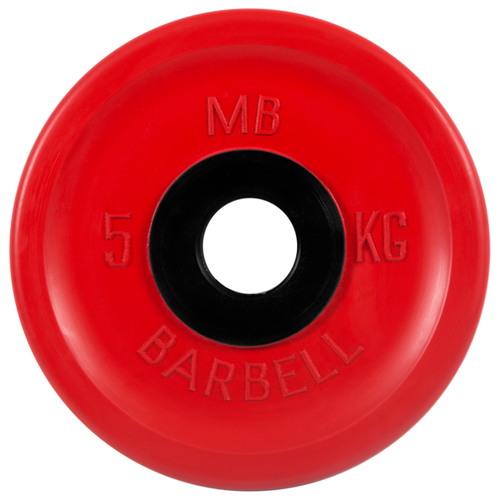 фото Диск mb barbell евро-классик mb-pltce 5 кг красный
