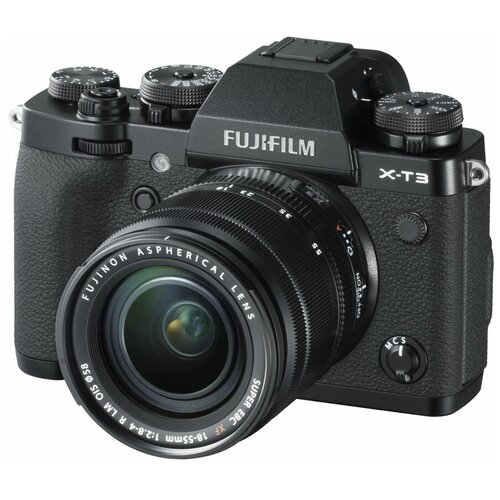 фото Беззеркальный фотоаппарат fujifilm x-t3 kit xf18-55 mm, черный