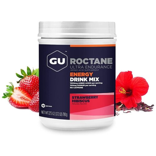 фото Изотоник gu energy gu roctane energy drink mix 780 г, клубника - гибискус