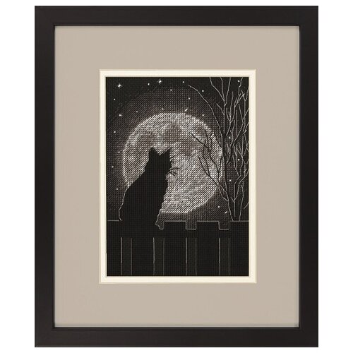 фото Набор для вышивания: лунный черный кот dimensions dms-70-65212