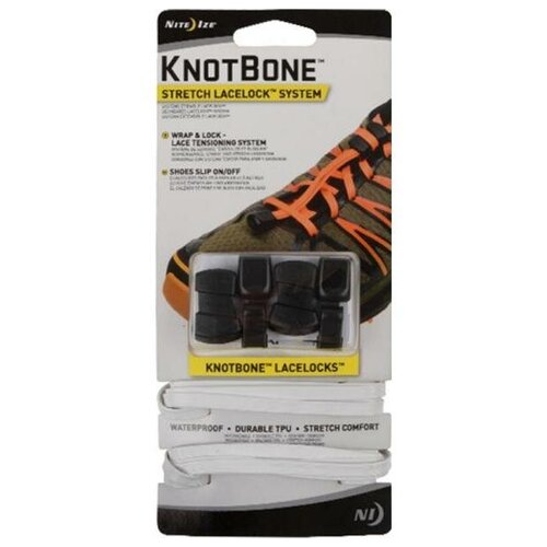 фото Шнурки nite ize knotbone stretch lacelock system white