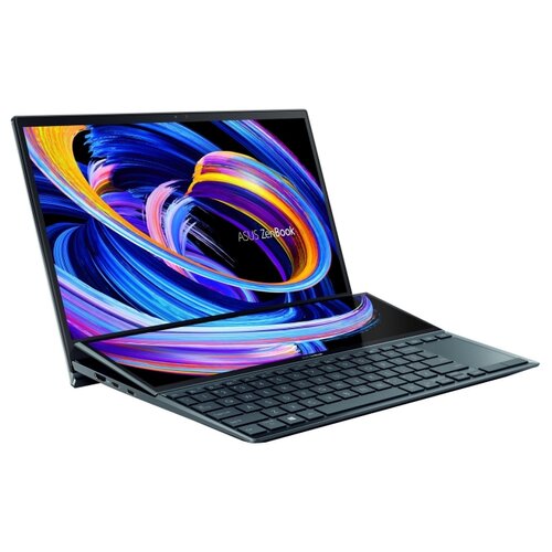 фото Ноутбук asus zenbook duo ux482eg-hy124t (intel core i7 1165g7 2800mhz/14"/1920x1080/16gb/1024gb ssd/nvidia geforce mx450/win 10 home) 90nb0s51-m02210, синий