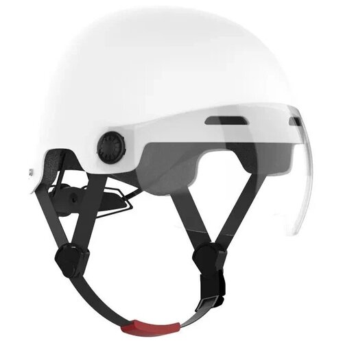 фото Шлем защитный niuxiaoge размер m (nxg-2020m-xk) белый, прозрачная линза
