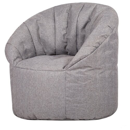 фото Бескаркасное кресло club chair grey (серый) папа пуф