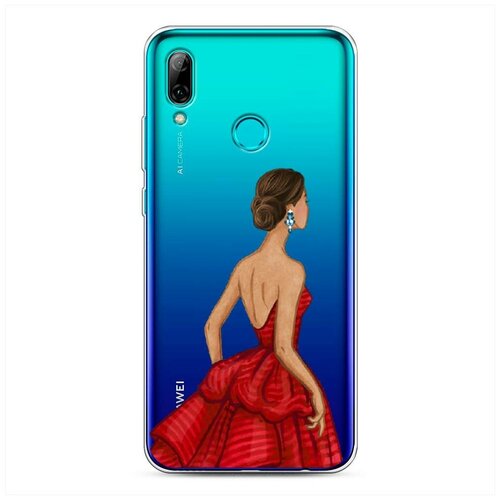 фото Силиконовый чехол "девушка в красном платье" на huawei p smart 2019 / хуавей п смарт 2019 case place
