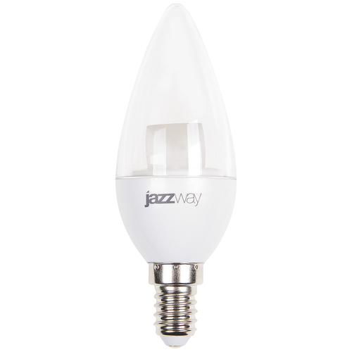 фото Светодиодная лампа jazzway pled-sp clear c37 7w cl 4000k 540lm e14