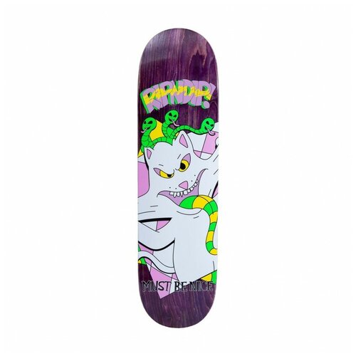 фото Дека для скейтборда ripndip topanga bandit board purple 8.5 дюймов 2021